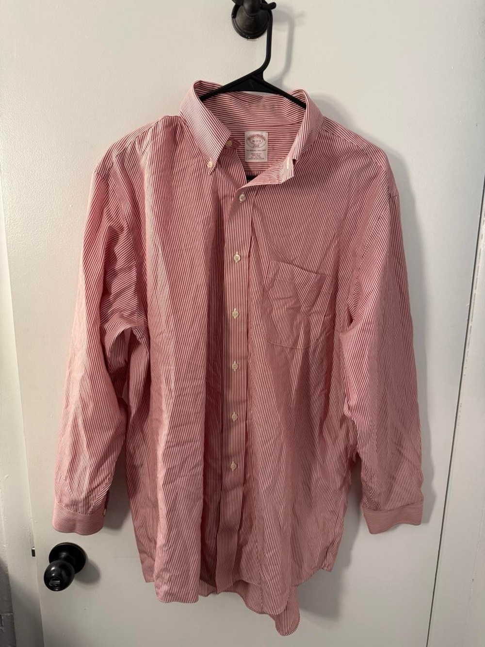 Brooks Brothers Red Striped Button-Down Dress Shirt